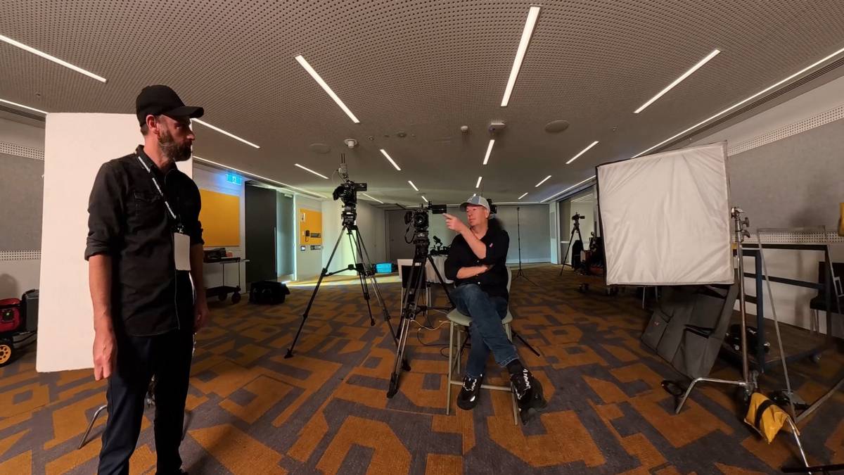 Paul directing at CrowdStrike, Sydney