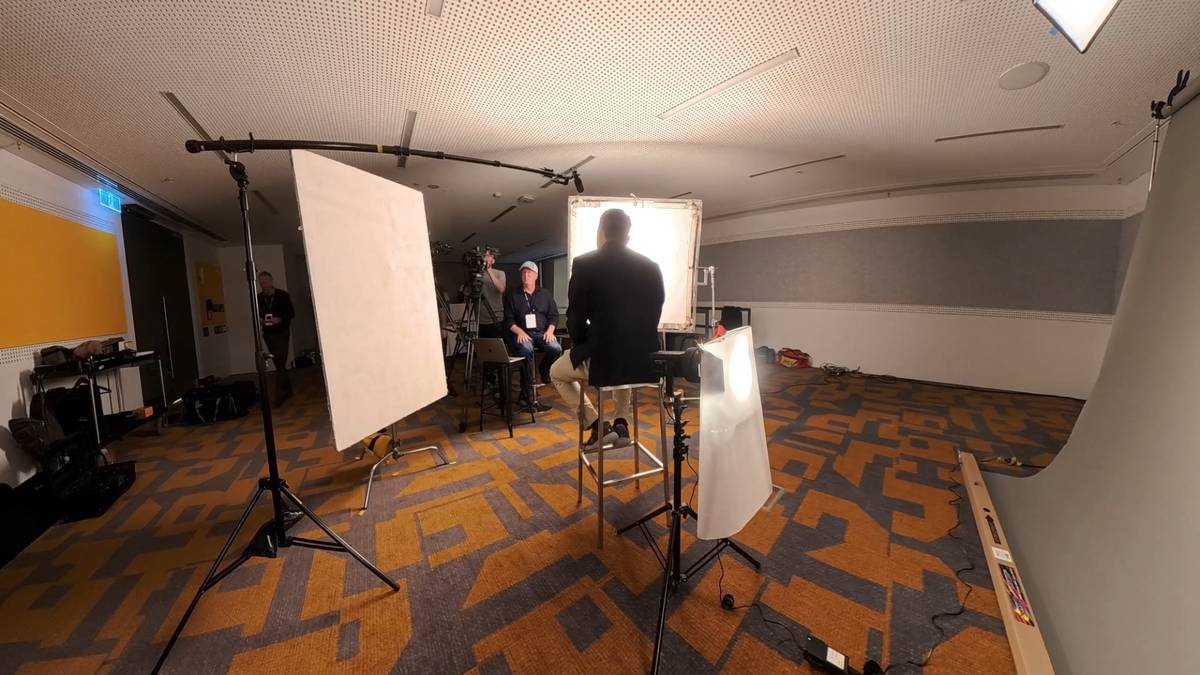 Full interview set setup