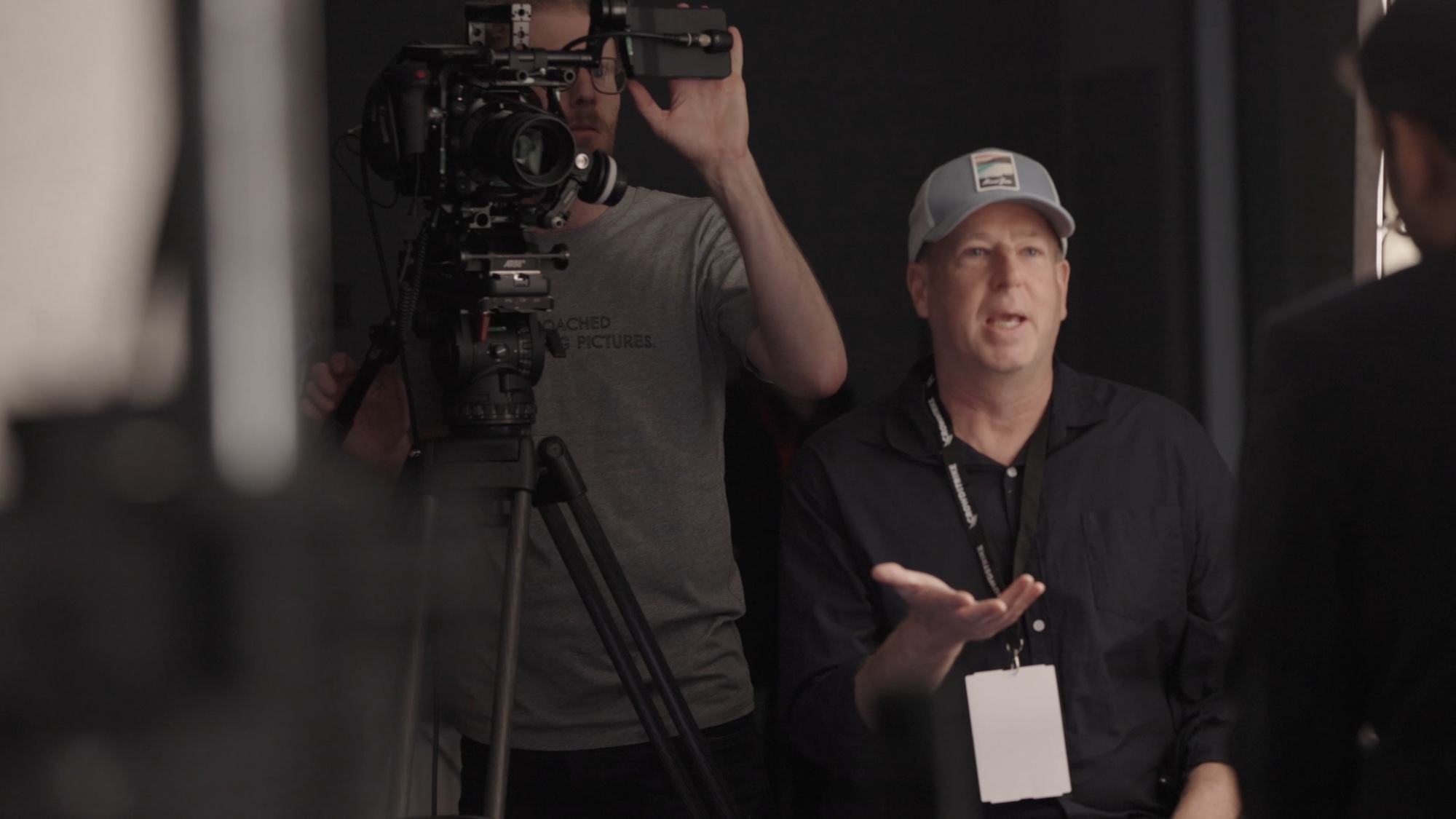 Paul directing on set at CrowdStrike